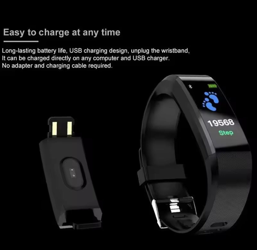 Plus Bluetooth deportes pulsera inteligente impermeable ritmo cardíaco oxígeno en sangre presión arterial para adultos pulsera electrónica monitoreo