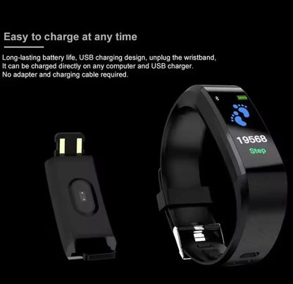 Plus Bluetooth deportes pulsera inteligente impermeable ritmo cardíaco oxígeno en sangre presión arterial para adultos pulsera electrónica monitoreo